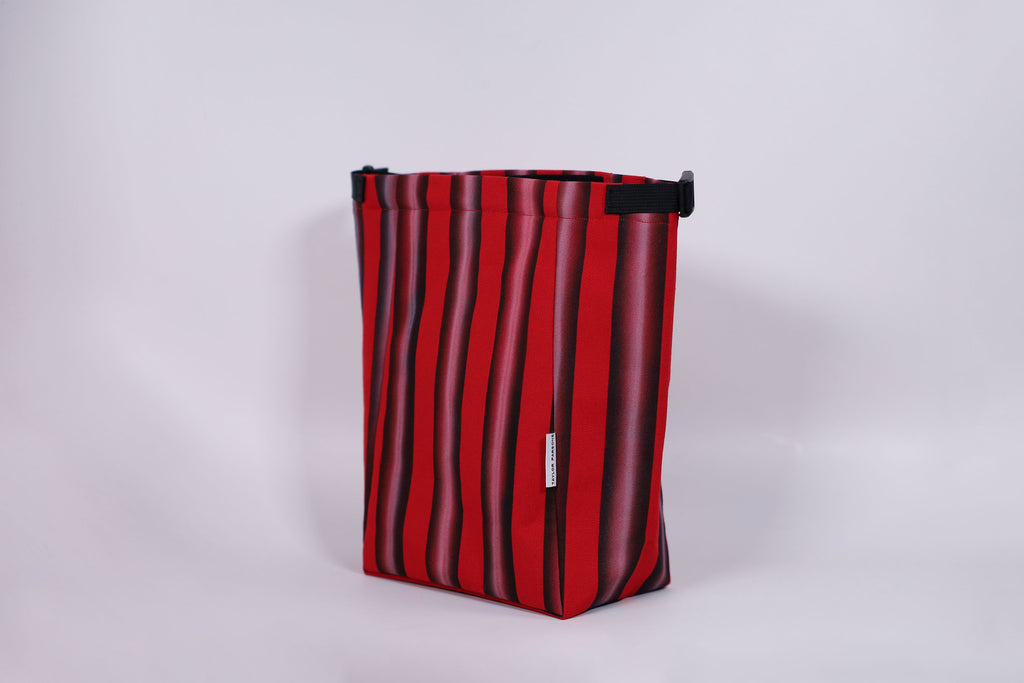 Red Stripe Chalk Bucket