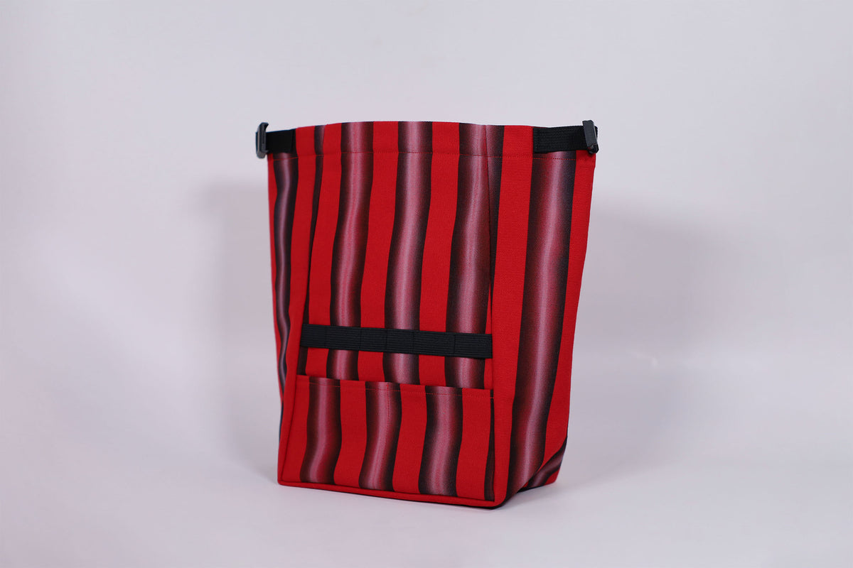 Red Stripe Chalk Bucket